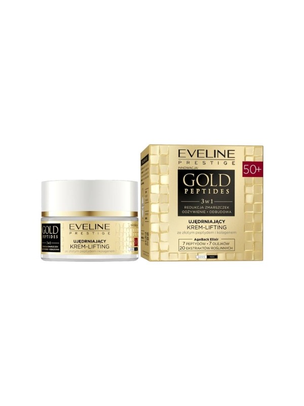 Eveline Gold Peptides Firming Cream – Facelifting 50+ 50 ml