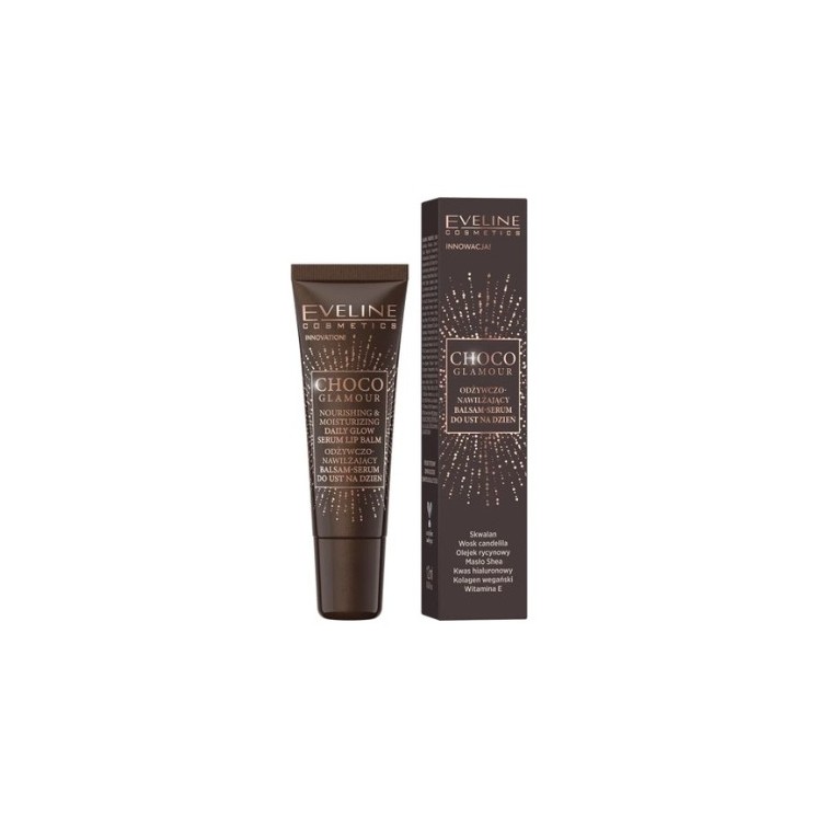 Eveline Choco Glamour Nourishing and moisturizing Balm - lip serum for the day 12 ml