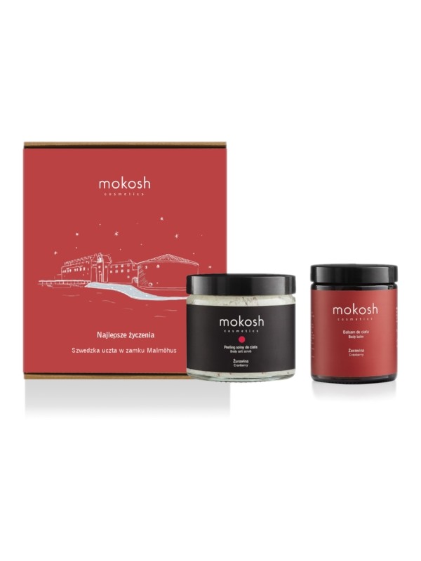 Mokosh Gift set Swedish feast in Malmohus Castle: Salt body Peeling 300 ml + Body balm 180 ml