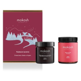 Mokosh Gift set Wooden hut in Aspen face cream 60 ml + Body lotion 180 ml