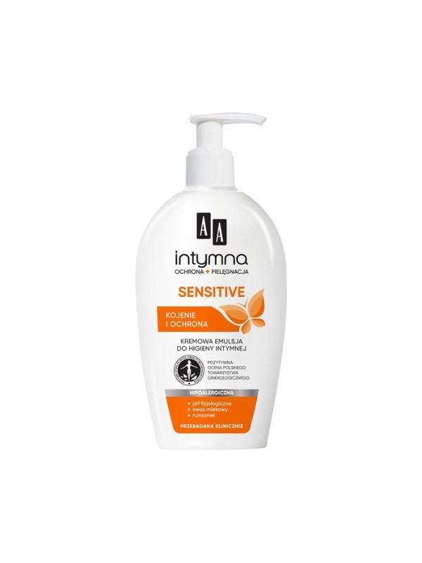 AA Intieme Bescherming + Romige Verzorgingsemulsie voor intieme hygiëne Sensitive 300 ml