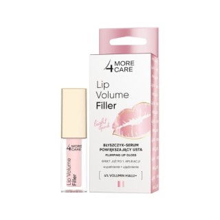 More 4 Care Lip Volume Filler Lip gloss - lip enlarging serum Light Pink 4.8 g