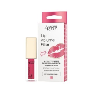 More 4 Care Lip Volume Filler Lip gloss - lip enlarging serum Juicy Pink 4.8 g