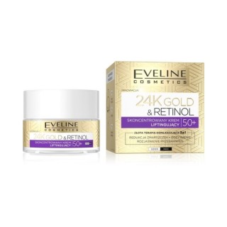 Eveline 24K Gold & Retinol Concentrated Face Cream 50+ Lifting 50 ml