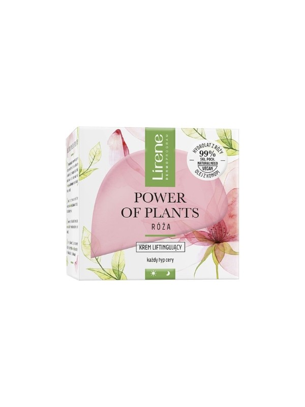 Lirene Power of Plants liftende gezichtscrème Roos 50 ml