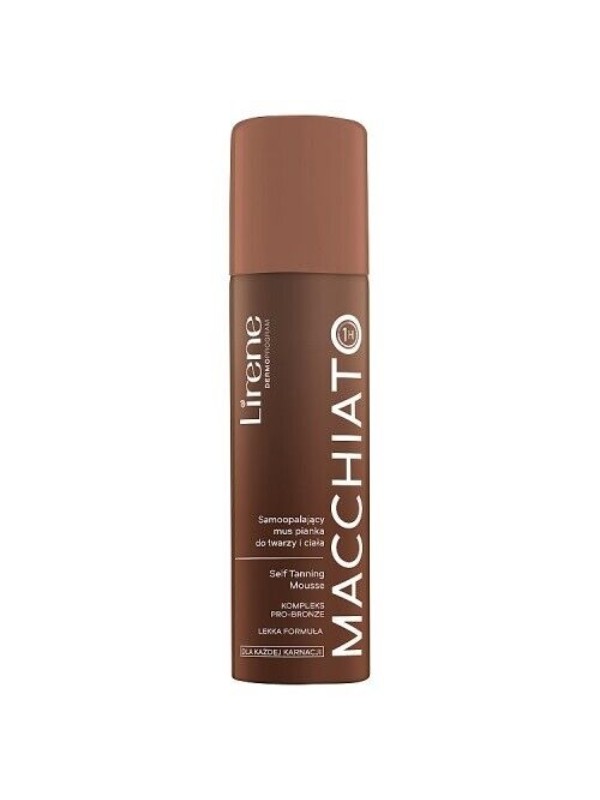 Lirene Self Tanning Mousse Selbstbräunungsmousse für Gesicht und Körper Macchiato 150 ml