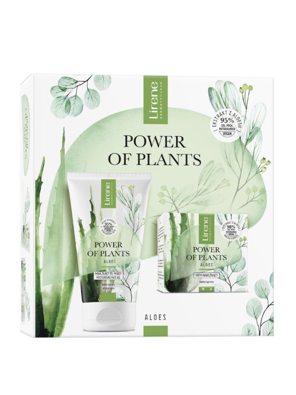 Lirene Power of Plants Aloe Set: Gesichtscreme 50 ml + Handcreme 75 ml