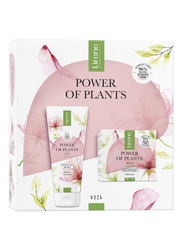 Lirene Power of Plants Rose Set: Face cream 50 ml + Body lotion 200 ml