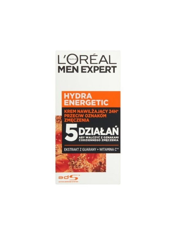 L'oreal Men Expert Hydra Energetic feuchtigkeitsspendende Gesichtscreme gegen Anzeichen von Müdigkeit, 50 ml