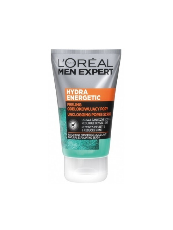 L'oreal Men Expert Hydra Energetic Facial Peeling unclogging pores 100 ml