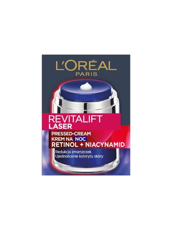 L'oreal Revitalift Laser Pressed- Cream Faltenreduzierende Gesichtscreme für die Nacht 50 ml