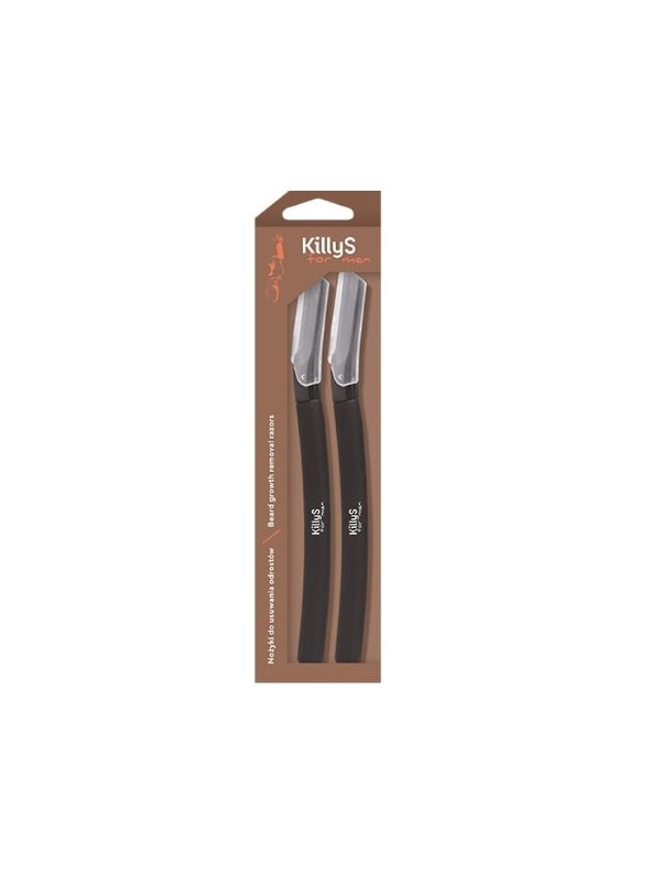 KillyS For Men Scissors for removing regrowing hair on the cheeks, 2 pieces