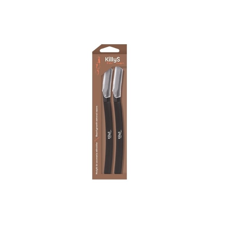KillyS For Men Schere zum Entfernen nachwachsender Haare auf den Wangen, 2 Stück