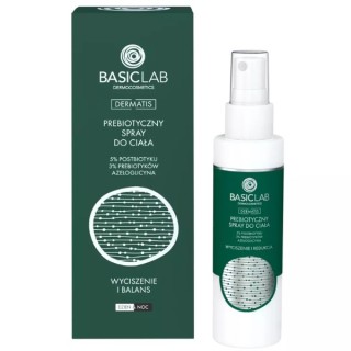 BasicLab Dermatis prebiotic Body Spray 5 % Postbiotic, 3% Prebiotics 100 ml