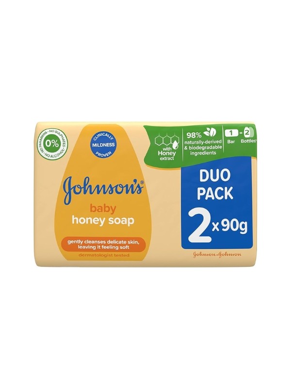 Johnson's Honey Stückseife, Doppelpack 2x90 g