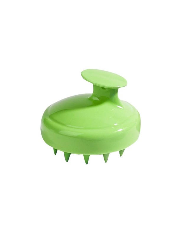 Green Silicone Scalp Massager stimulating hair growth, 1 piece