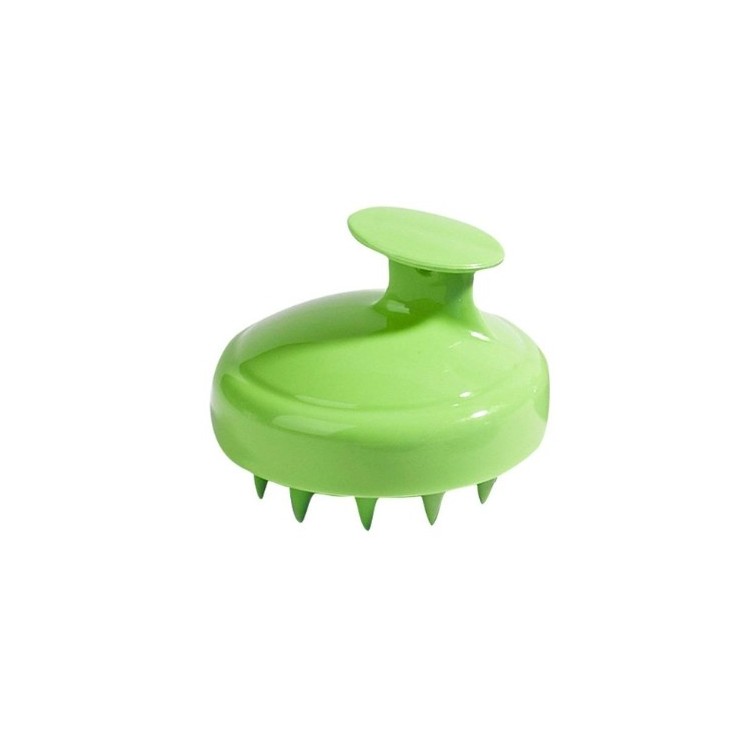 Green Silicone Scalp Massager stimulating hair growth, 1 piece