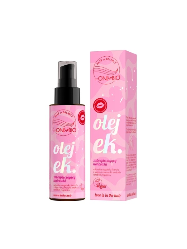 ONLYBIO Hair in Balance Love is in the Hair Oil die de haarpuntjes beschermt 80 ml