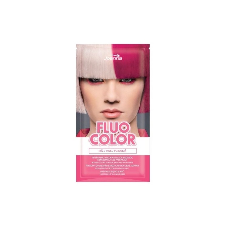 Joanna Fluo Color Haarkleuringsshampoo Roze 35 gr