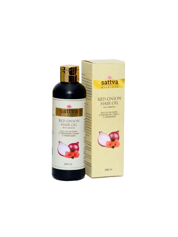 Sattva Ayurveda Haaröl mit roten Zwiebeln und Hibiskus, 100 ml