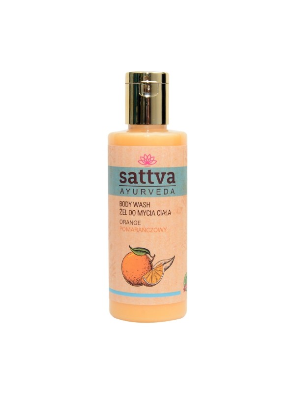 Sattva Ayurveda Body wash gel Oranje 210 ml