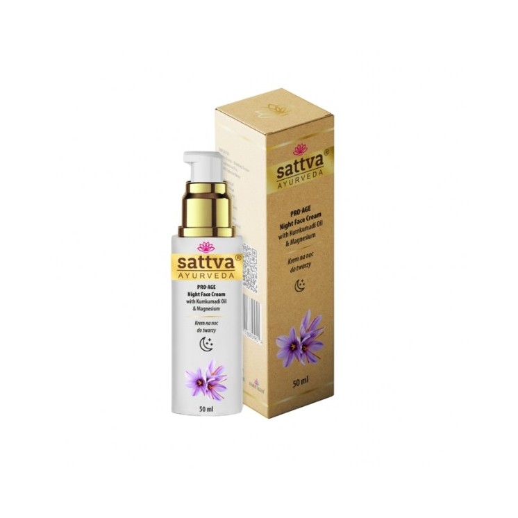 Sattva Ayurveda Pro Age Night Gesichtscreme mit Kumkumadi-Öl 50 ml