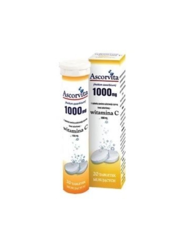 Ascorvita Vitamin C 20 effervescent tablets