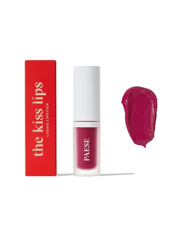 Paese Red Kiss Lips Matte romige vloeibare lippenstift 05 Raspberry 3,4 ml