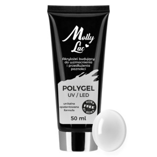 MollyLac Polygel building acrylic gel Mollylac Hema/di- Hema free Clear 50 ml