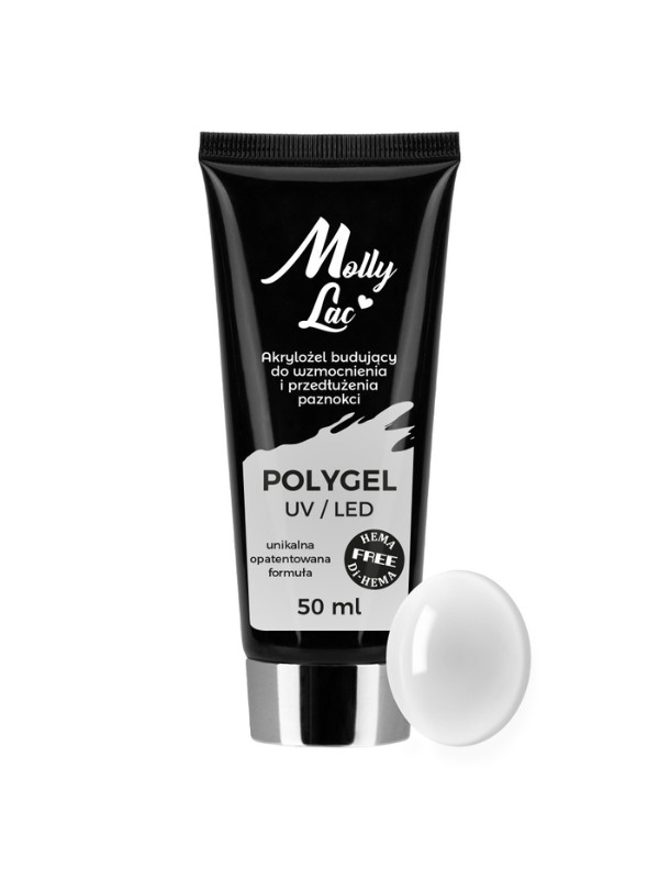 MollyLac Polygel Aufbau-Acrylgel Mollylac Hema/di- Hema free Clear 50 ml