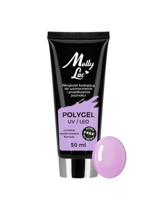 MollyLac Polygel building acrylic gel Mollylac Hema/di-Hema Wild Orchid 50 ml