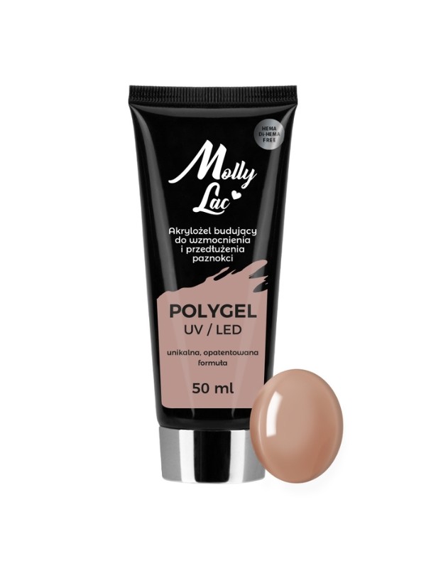 MollyLac Polygel Aufbau-Acrylgel Mollylac Hema/di- Light Brown 50 ml