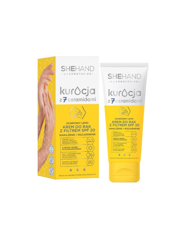 SheHand Protective light hand cream with spf 20 filter moisturizing + brightening 75 ml