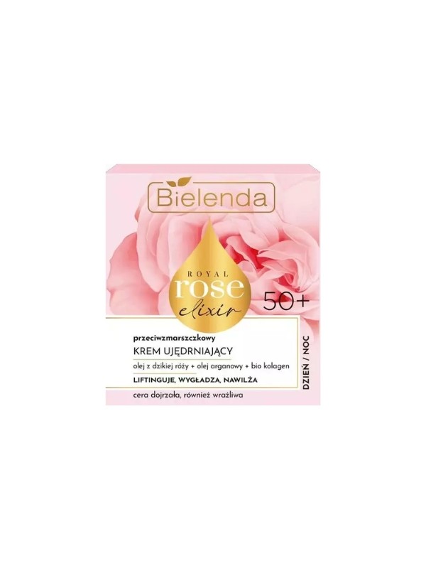 Bielenda Royal Rose Elixir Anti-Falten Straffende Gesichtscreme für empfindliche Haut 50+ 50 ml