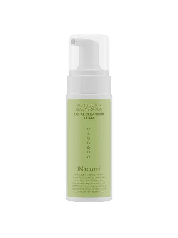 Nacomi Rich&Comfy Regeneration reinigender Gesichtsreinigungsschaum Avocado 150 ml