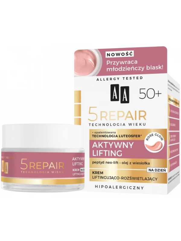 AA AGE TECHNOLOGY 5REPAIR 50+ Active Lifting Lifting and illuminating day cream 50 ml