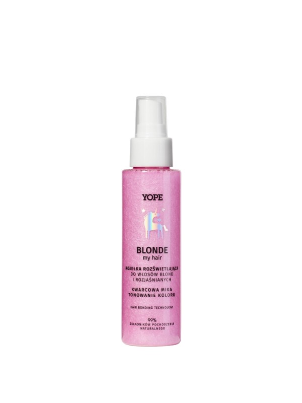 YOPE BLOND my HAIR Aufhellender Nebel für blondes und gebleichtes Haar, Quarzglimmer, 100 ml