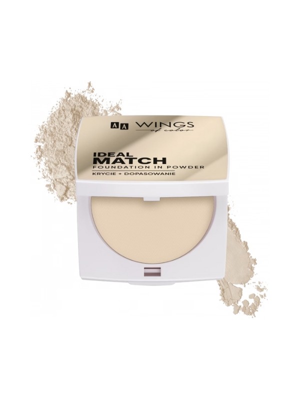 AA Wings of Color Ideal Match Foundation In Powder Multifunctional powder foundation Light 5 g