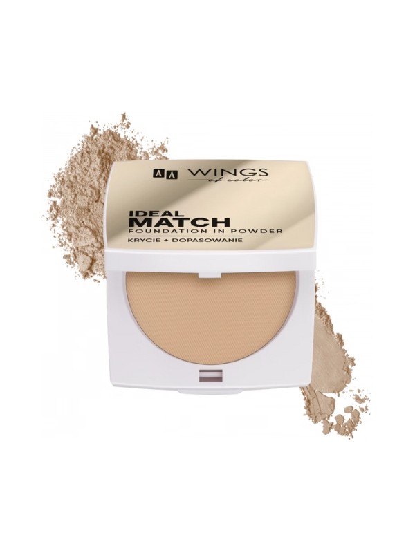 AA Wings of Color Ideal Match Foundation In Powder Multifunctional powder foundation Beige 5 g