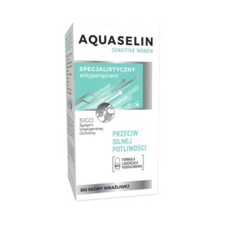 Aquaselin Sensitive Women Roll-on tegen hevig zweten 50 ml