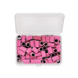 Aba Group Overlays for roller cutters, grit 120, Pink, 100 pieces