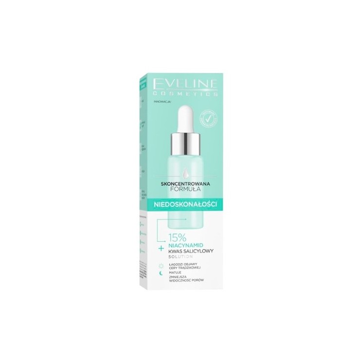Eveline Concentrated Formula Serum für Unvollkommenheiten am Tag und in der Nacht, 18 ml