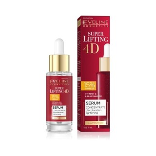 Eveline Super Lifting 4D Serum Gesichtskonzentrat zur Aufhellung von Verfärbungen 15 % Komplex 30 ml