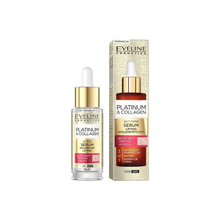 Eveline Platinum &Collagen active Face Serum Volumetric Lifting 30 ml