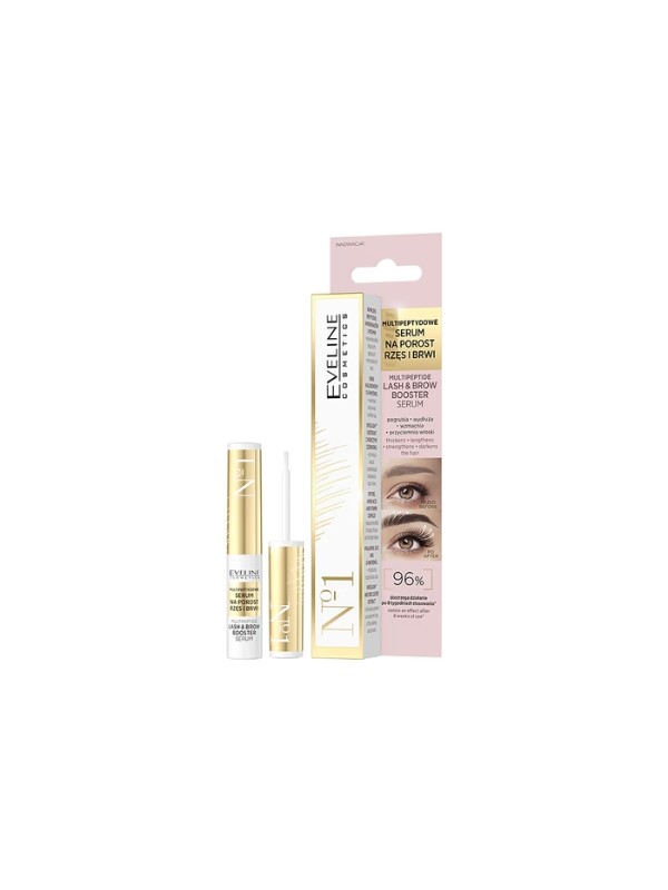 Eveline Multi-Peptid Serum für Augenbrauen- und Wimpernwachstum 4 ml