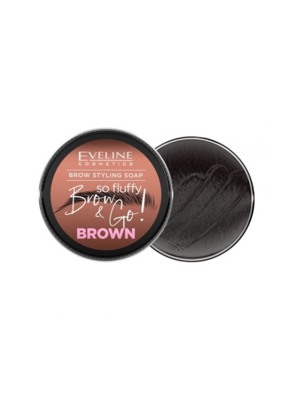 Eveline Brow&Go! So Fluffy Brown Augenbrauen-Stylingseife 25 g