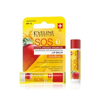 Eveline SOS nourishing and regenerating Lip balm SPF10 Mango