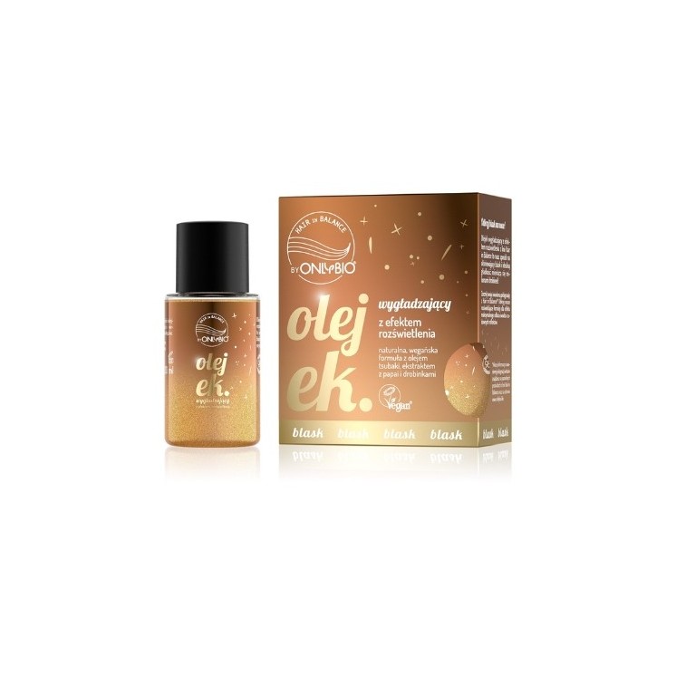 OnlyBio Hair in Balance Gladmakende haarolie met verhelderende werking 20 ml