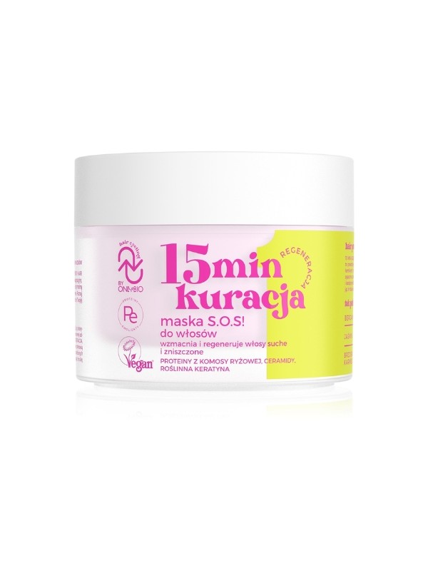 OnlyBio Hair Cycling Regeneration 15 minuten durende behandeling SOS-masker! voor haar 280 ml