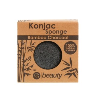 CS Beauty Konjac Bamboo & Charcoal Sponge 1 piece